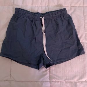 Blue loose shorts